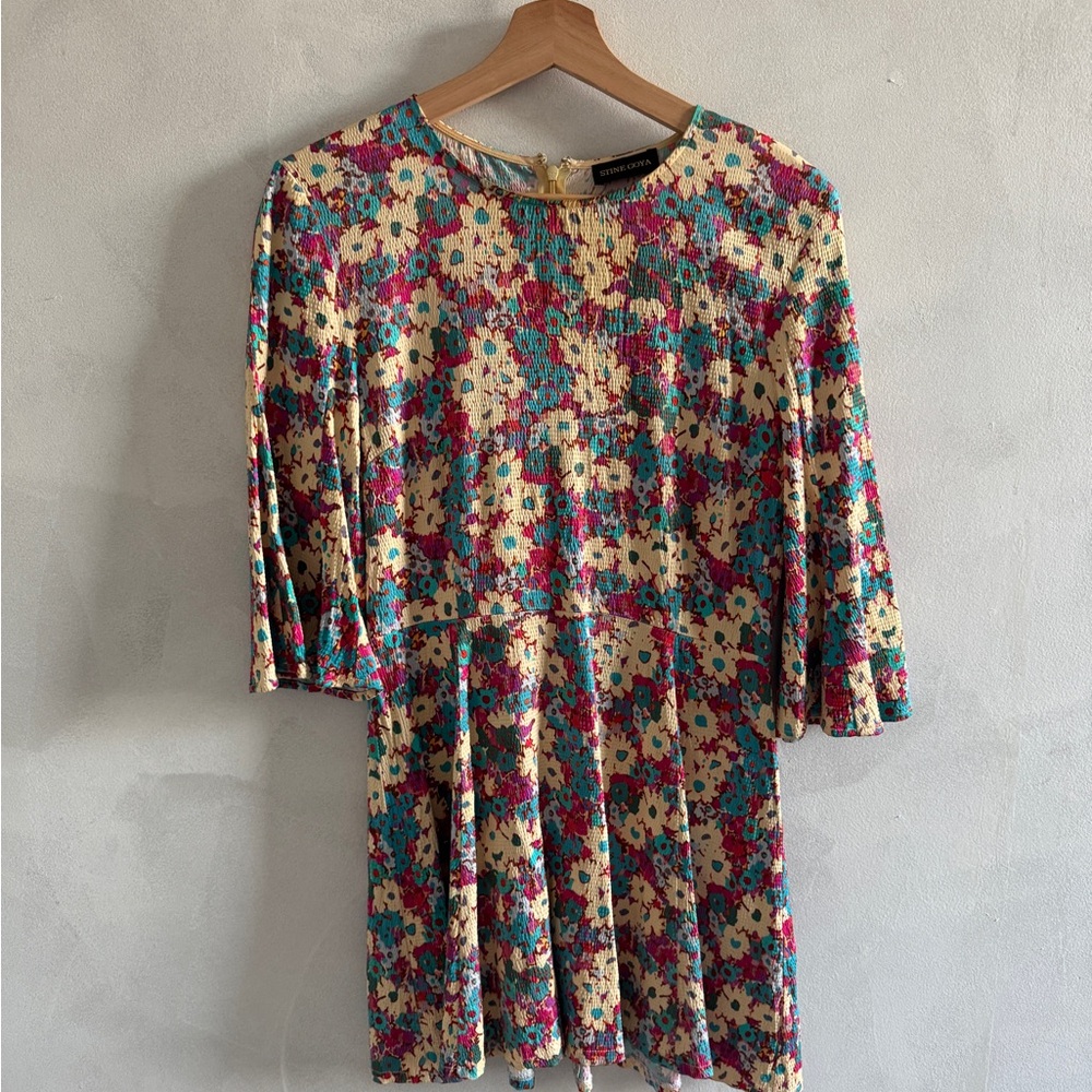 STINE GOYA - Colorful Floral Mini Dress